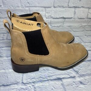 Ariat Men’s Booker Ultra Wide Chelsea Square Toe Western Boots 12EE Cowboy